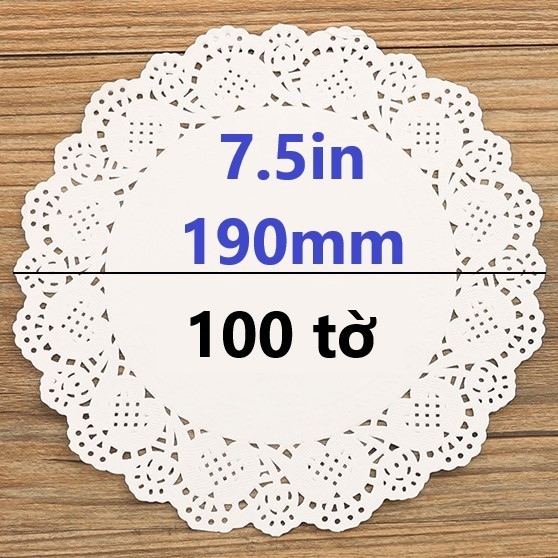 Lót Giấy Ren - Tròn - Túi 100 tờ