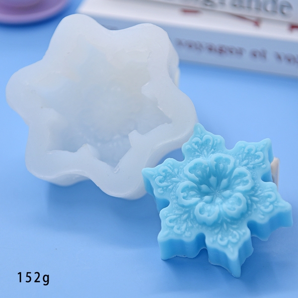 Khuôn Silicon - Noel - Cánh Hoa Tuyết Noel 8cm