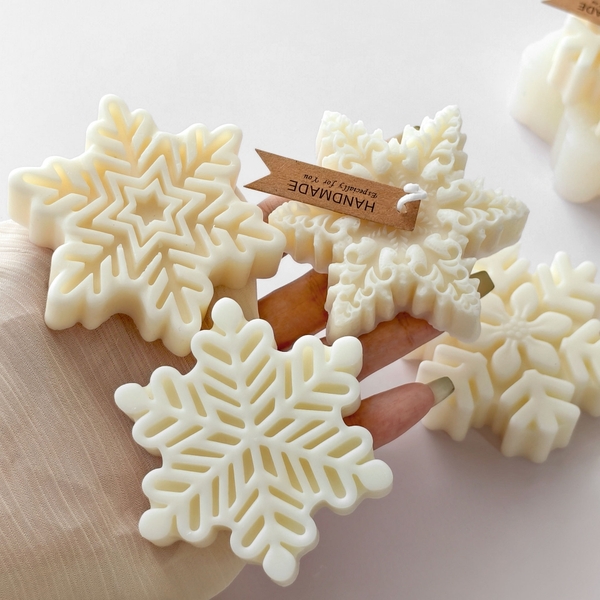 Khuôn Silicon - Noel - Cánh Tuyết Noel - Họa Tiết Cong 8cm