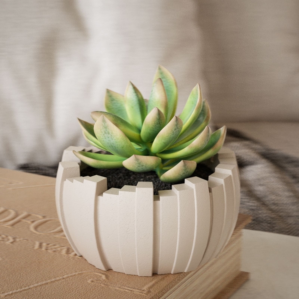Khuôn Silicon - Chậu Cây - Chậu Khía 10cm