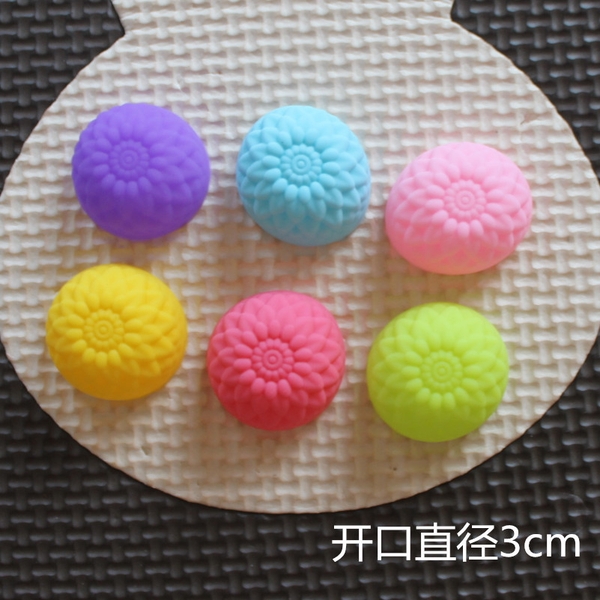 [10 cup] Khuôn Silicon - Cup Set 3cm - M31 - Hướng Dương nổi