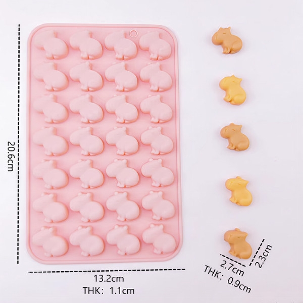 Khuôn Silicon - Động Vật - Vĩ Chip Chip Capybara Vĩ 28c