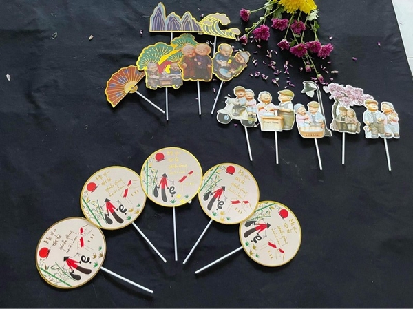 PKC-Set Cắm Ông Bà Lão Phụ Kiện Trang Trí Bánh