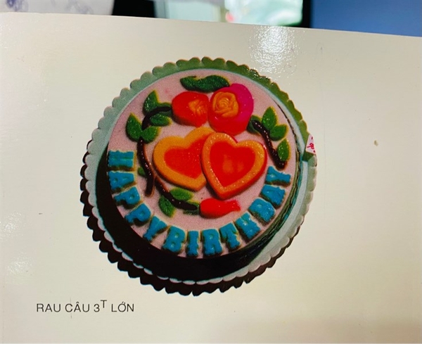 RNL - Khuôn Nhựa RCT - Tròn 30cm - Tim Lồng Cành Hồng