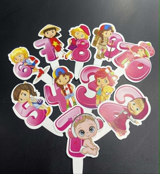 Set Cắm Giấy - 20 Thẻ -BÉ GÁI Cute