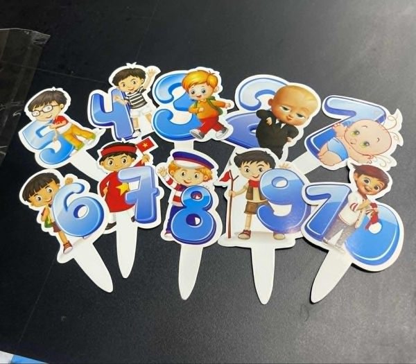 Set Cắm Giấy - 20 Thẻ -BÉ TRAI Cute