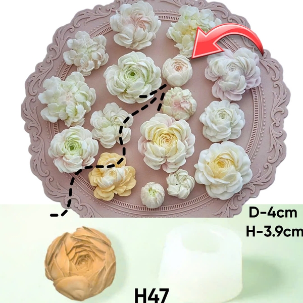 Khuôn Silicon - Set 14 Khuôn Hoa Hàn Quốc