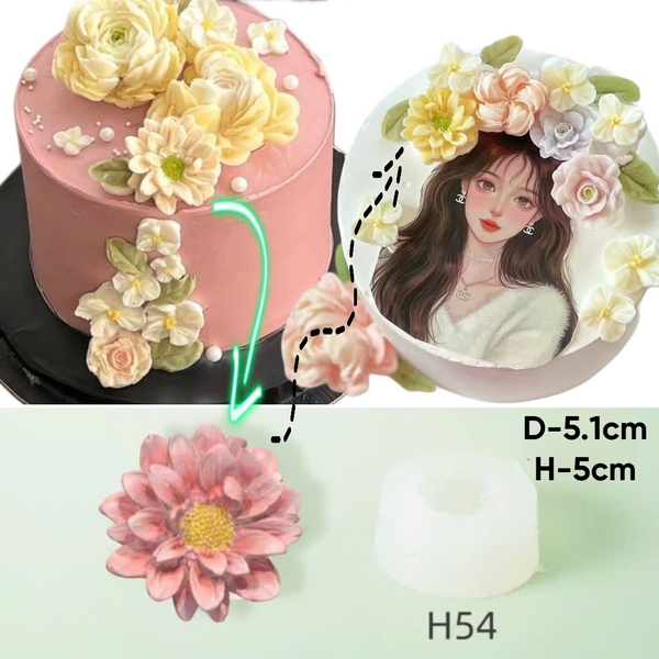Khuôn Silicon - Set 14 Khuôn Hoa Hàn Quốc