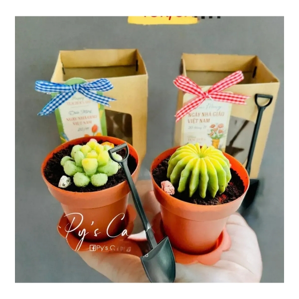 Túi Giấy - Quai Xách - Vuông 12x8.6x8.6cm- Túi Nâu Bò Kraft