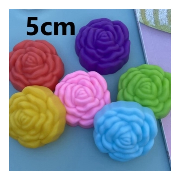 [10 cup] Khuôn Silicon - Cup Set 5cm - M04 - Hồng Nở