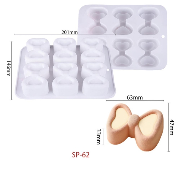 Khuôn Silicon - Vĩ Đế Nơ 6c