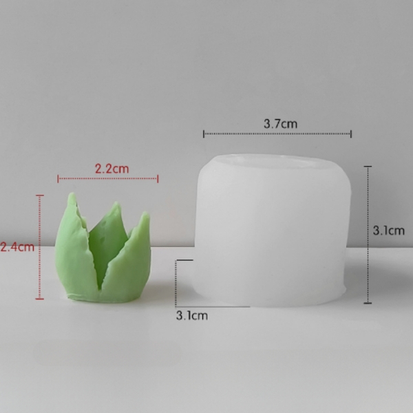 Khuôn Silicon - Sen Đá Mầm  2.5cm