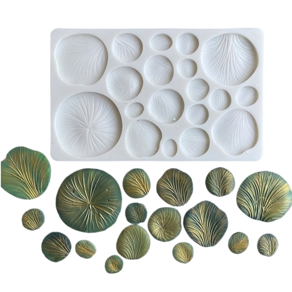 Khuôn Silicon - Lá Quạt 19c- Nấm