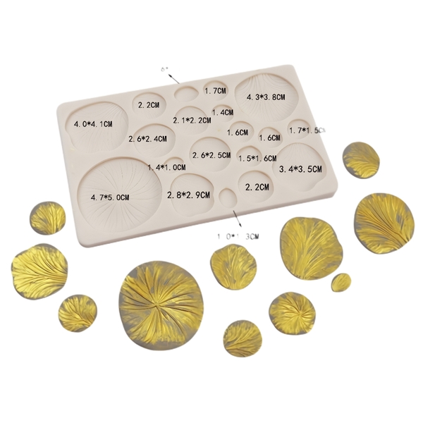 Khuôn Silicon - Lá Quạt 19c- Nấm