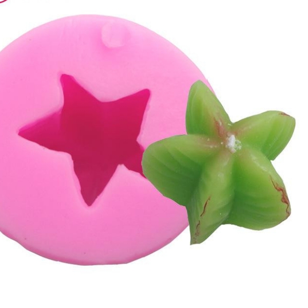 Khuôn Silicon - Sen Đá KHÍA - 3.5cm - 5 Khía