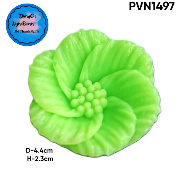 Khuôn Silicon - Hoa Cúc Xoay Nhuỵ 4.4cm