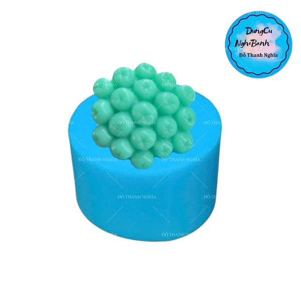 Khuôn Silicon - Trái Cây - Chùm Hoa Nho 5cm