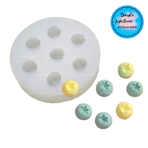 Khuôn Silicon - Trái Cây Berry - Việt Quất 7c