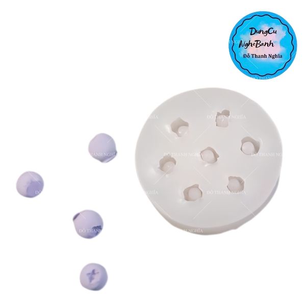 Khuôn Silicon - Trái Cây Berry - Việt Quất 7c