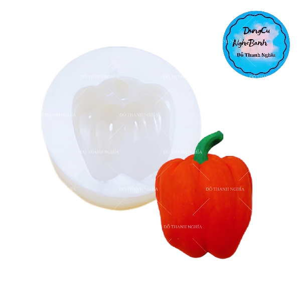 Khuôn Silicon - Trái Cây Ớt Chuông 5.5cm A1-1737