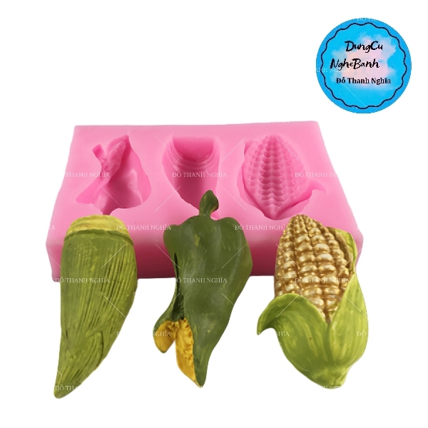 Khuôn Silicon - Trái Cây - Bắp 4.5cm - 3c - Măng Ớt