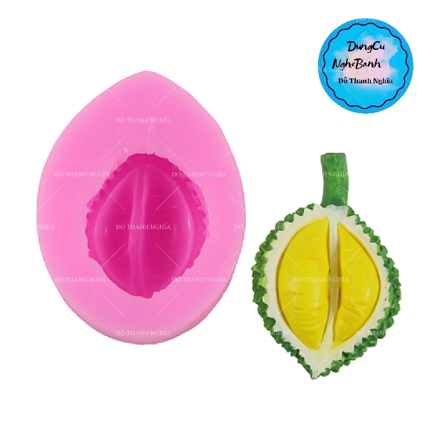 Khuôn Silicon - Trái Cây - Sầu Riêng - Gai Cuống 4.2cm