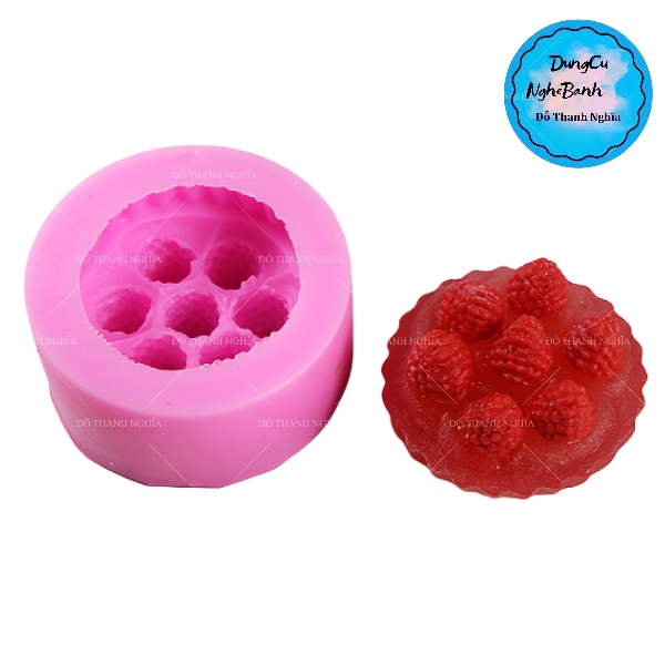 Khuôn Silicon - Trái Cây - Dâu Tây Khối Dâu Tây 10cm