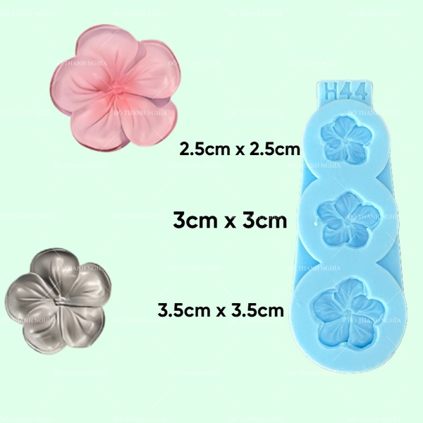Khuôn Silicon - Hoa Hàn Quốc - H44