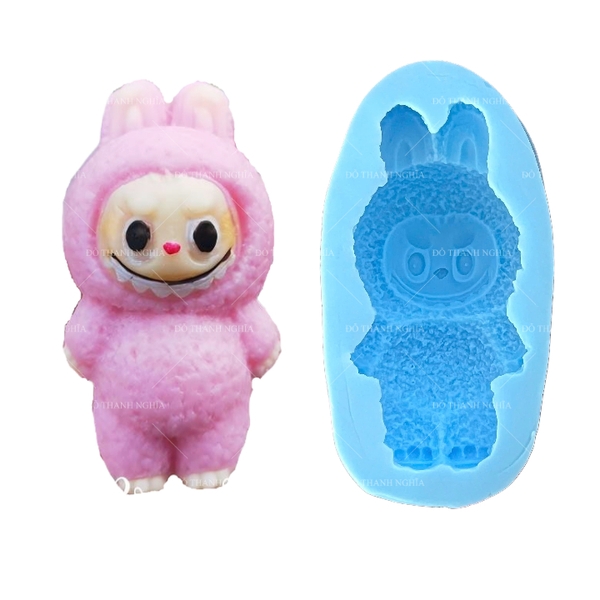 Khuôn Silicon - Labubu Lớn 9cm Nguyên Con
