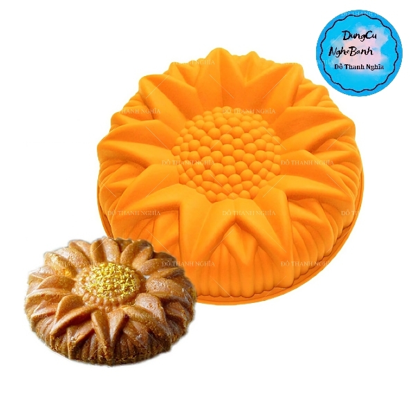 Khuôn Silicon - Đế - Hoa Hướng Dương 24.5cm Cao 6.5cm