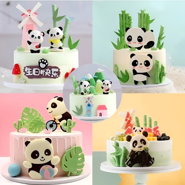 Khuôn Silicon - Động Vật - Gấu Trúc 2 Mảnh 3.7cm