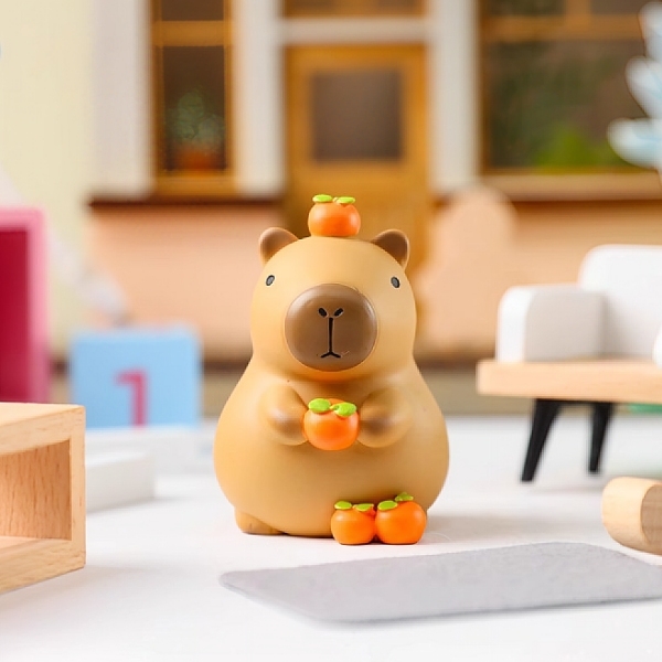 Khuôn Silicon - Động Vật - Capybara 2 Mảnh Quả Quýt 4c
