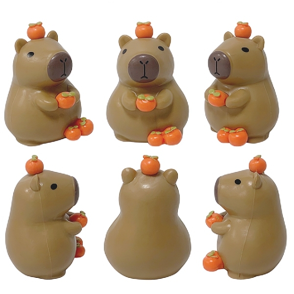 Khuôn Silicon - Động Vật - Capybara 2 Mảnh Quả Quýt 4c
