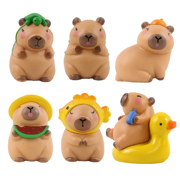 Khuôn Silicon - Động Vật - Capybara 2 Mảnh Đội Cá