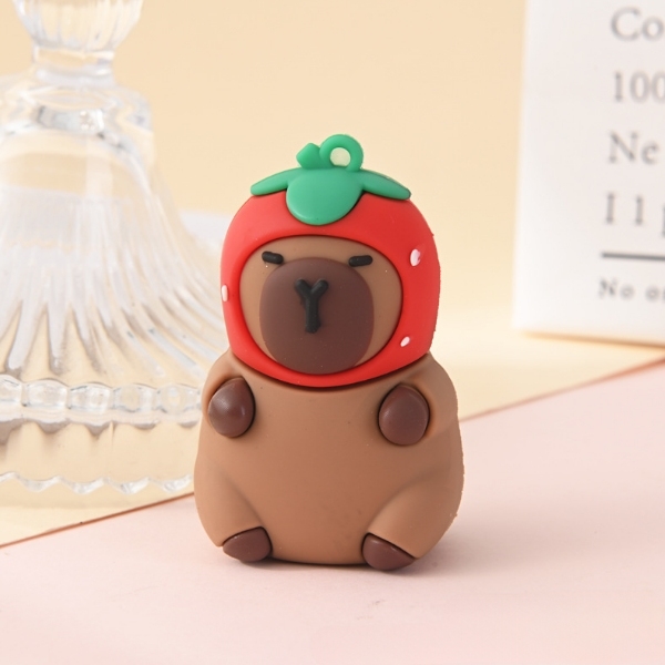 Khuôn Silicon - Động Vật - Capybara 2 Mảnh Trái Dâu