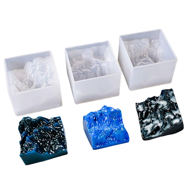 Khuôn Silicon Núi - Khuôn Núi - #3 - Vuông 3.9cm