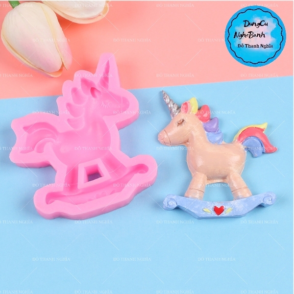Khuôn Silicon - Động Vật - Ngựa Pony 1 Mảnh Phải
