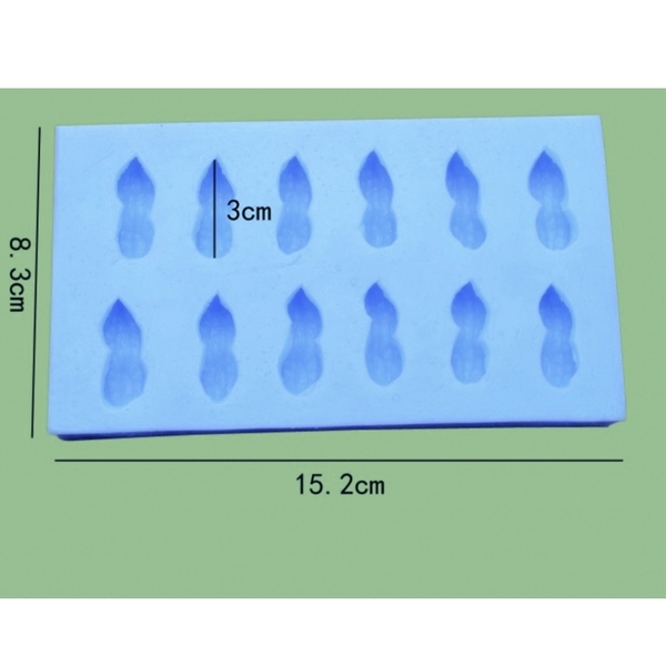 Khuôn Silicon - Rau Củ - Đậu Phộng, Lạc 12c