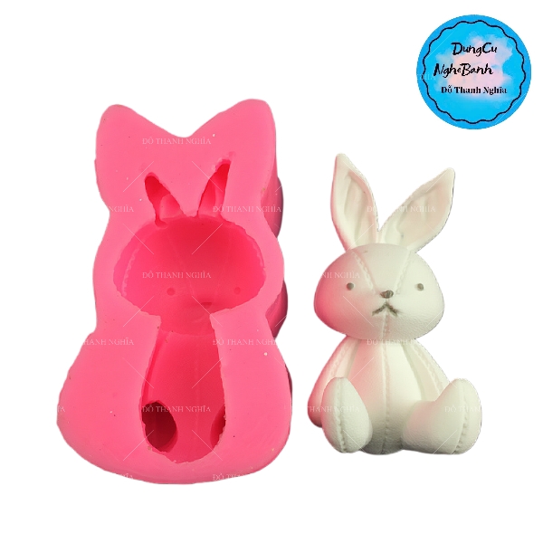 Khuôn Silicon - Động Vật - Con Thỏ 8.5cm