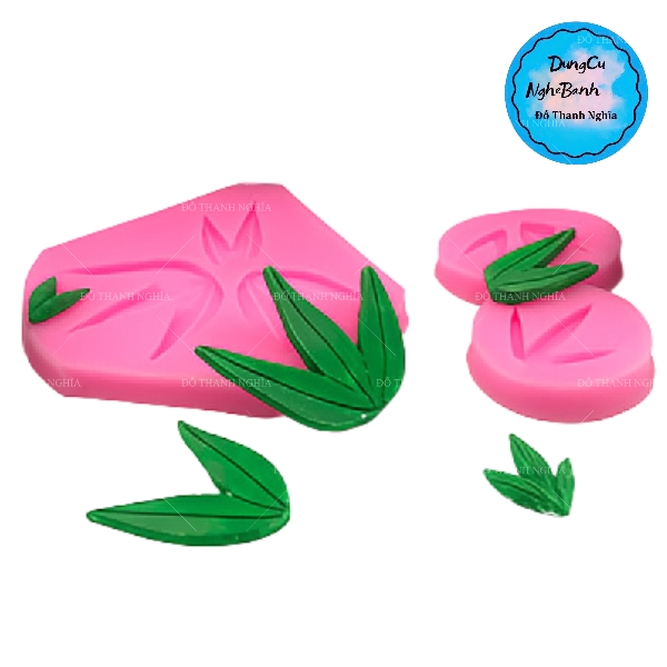 Khuôn Silicon - Lá Cành -Mầm Tre Trúc 6c 2.5cm