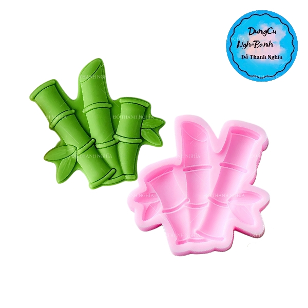 Khuôn Silicon - Lá Cành -Mầm Tre Trúc 7cm