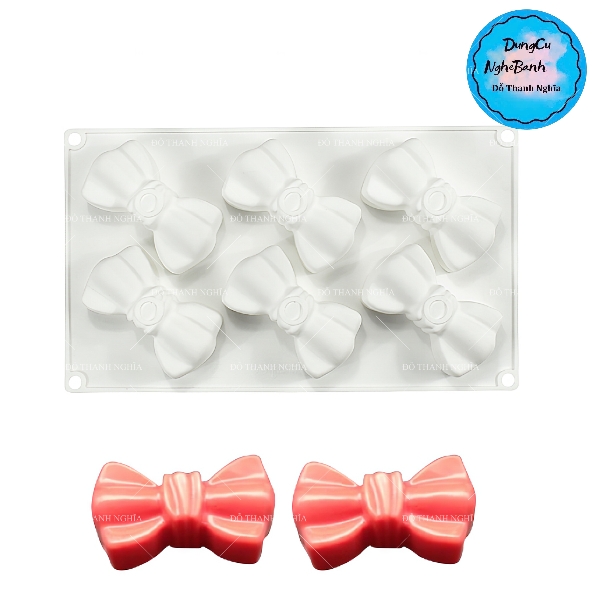 Khuôn Silicon - Cái Nơ Vĩ 6c To 10cm