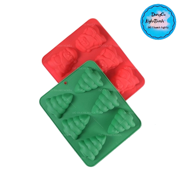 Khuôn Silicon - Noel - Cây Thông Vĩ 6c