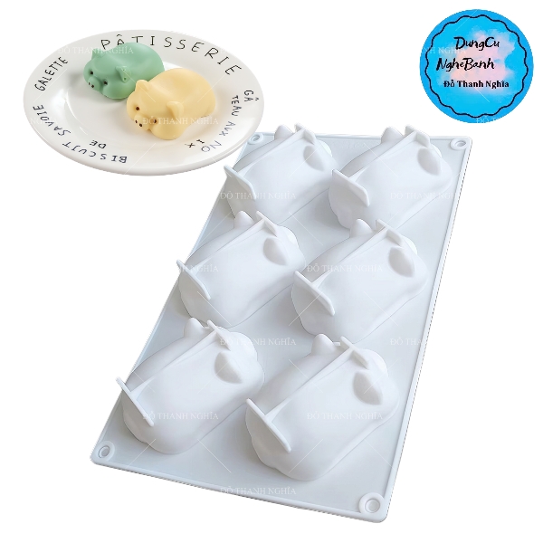 Khuôn Silicon - Động Vật - Heo Ú Vĩ 6c