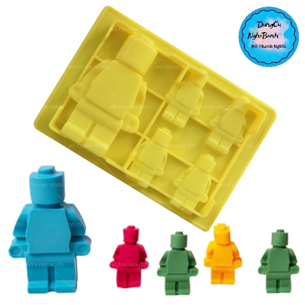 Khuôn Silicon - Em Bé - Lego Robot Vĩ Lớn Nhỏ 5c