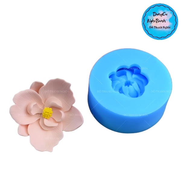 Khuôn Silicon - Hoa Lan cánh cong 7cm