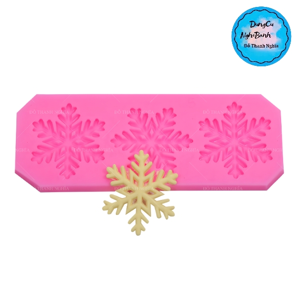 Khuôn Silicon - Noel - Cánh Tuyết Noel - 4.8cm Vĩ 3C