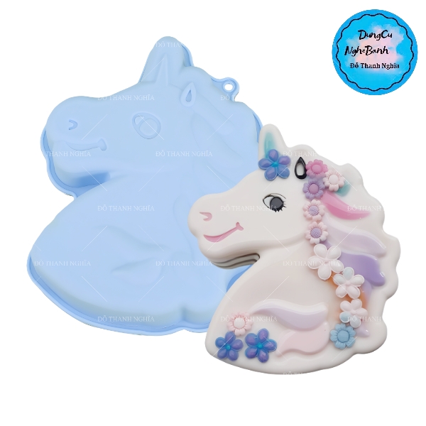 Khuôn Silicon - Động Vật - Ngựa - Khuôn Unicorn Pony Lớn