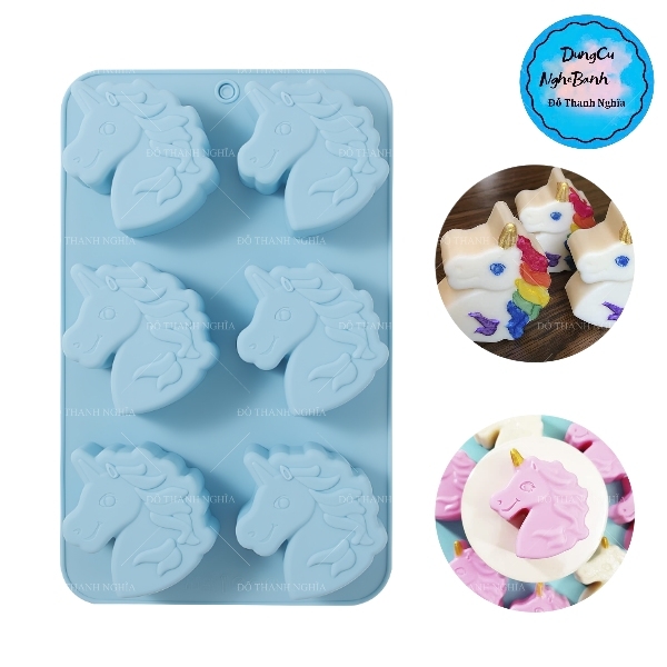 Khuôn Silicon - Động Vật - Ngựa - Vĩ Unicorn - 6c