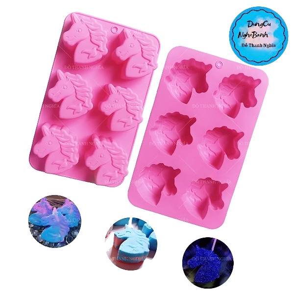 Khuôn Silicon - Động Vật - Ngựa - Vĩ Unicorn - 6c